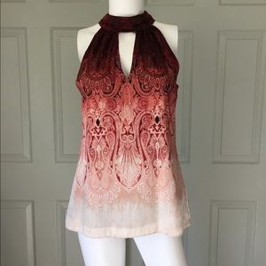 XS WHite House Black Market Red Tank Top